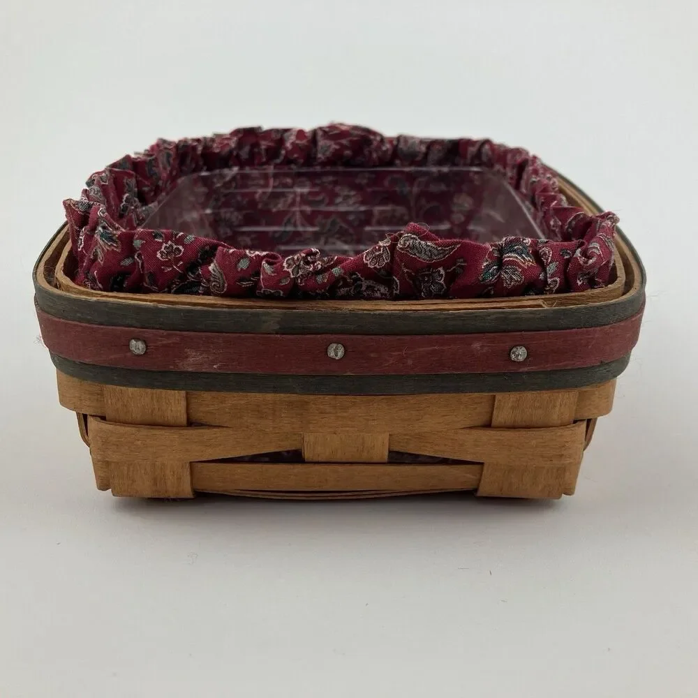 Longaberger Fathers Day Paper Basket 1992 | /w Liner & Protector VTG (16000)